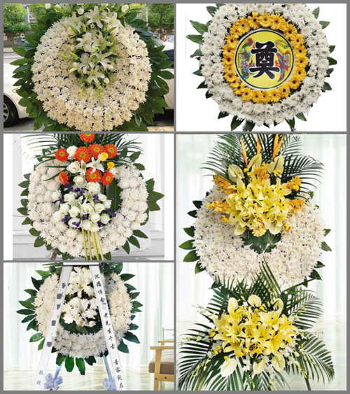 四川成都崇州市隆兴镇青桥村花圈速递